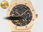 Royal Oak 41mm Skeleton 15407 RG ZF 1:1 Best Edition Skeleton Dial on RG Bracelet A3132 - Görsel 4