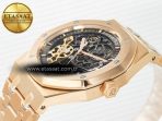 Royal Oak 41mm Skeleton 15407 RG ZF 1:1 Best Edition Skeleton Dial on RG Bracelet A3132 - Görsel 6