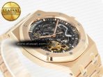 Royal Oak 41mm Skeleton 15407 RG ZF 1:1 Best Edition Skeleton Dial on RG Bracelet A3132 - Görsel 7