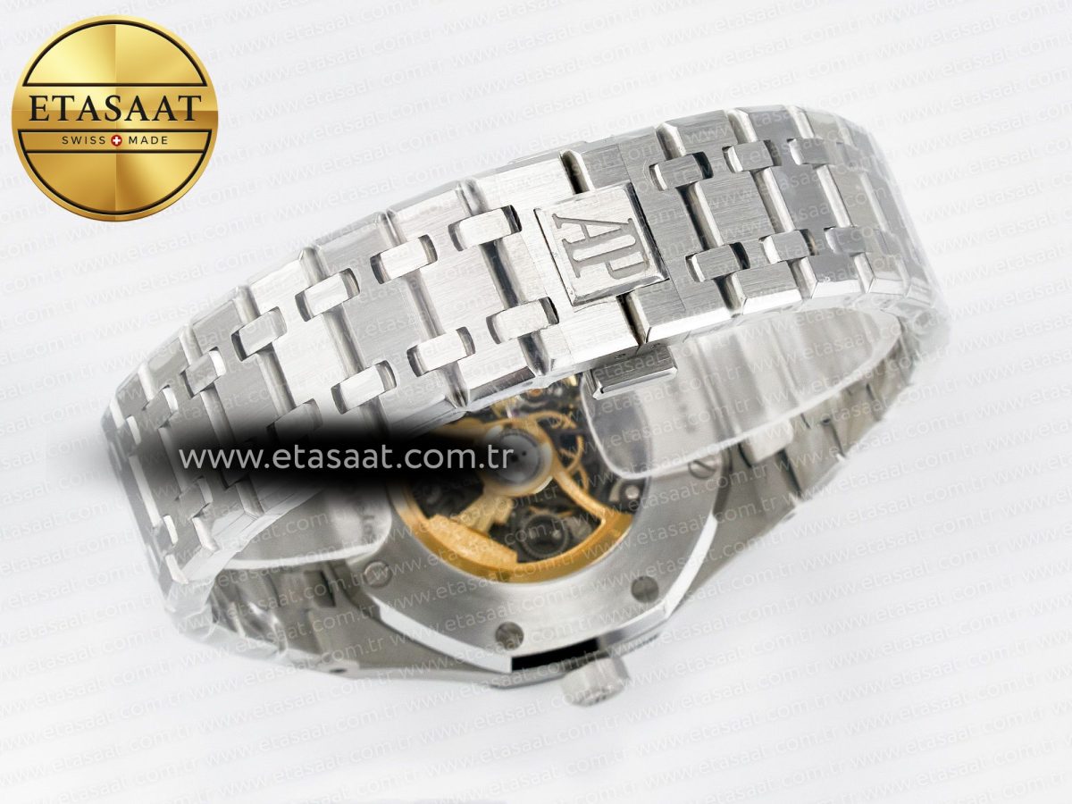Royal Oak 41mm Skeleton 15407 SS ZF 1:1 Best Edition Skeleton Dial on SS Bracelet A3132 - Görsel 15