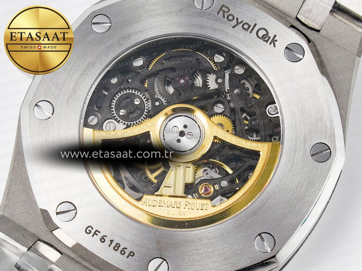 Royal Oak 41mm Skeleton 15407 SS ZF 1:1 Best Edition Skeleton Dial on SS Bracelet A3132 - Görsel 17