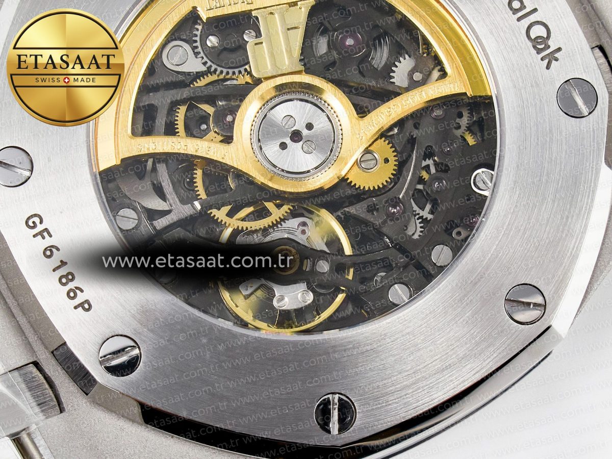 Royal Oak 41mm Skeleton 15407 SS ZF 1:1 Best Edition Skeleton Dial on SS Bracelet A3132 - Görsel 18