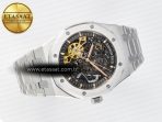 Royal Oak 41mm Skeleton 15407 SS ZF 1:1 Best Edition Skeleton Dial on SS Bracelet A3132 - Görsel 8