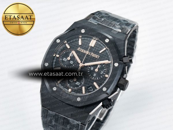 Royal Oak Chrono 26240 Black Ceramic APSF 1:1 Best Edition on Ceramic Bracelet SA4401 Super Clone