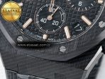Royal Oak Chrono 26240 Black Ceramic APSF 1:1 Best Edition on Ceramic Bracelet SA4401 Super Clone - Görsel 12