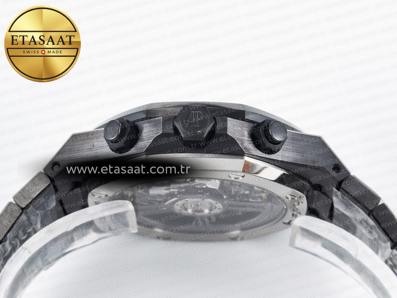 Royal Oak Chrono 26240 Black Ceramic APSF 1:1 Best Edition on Ceramic Bracelet SA4401 Super Clone - Görsel 16