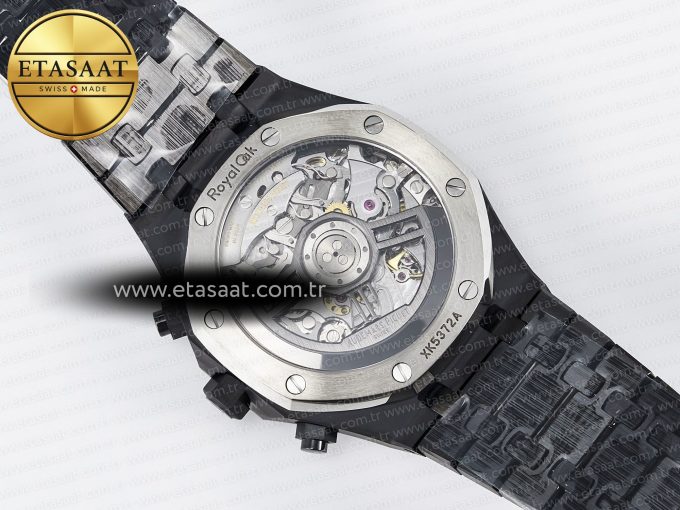 Royal Oak Chrono 26240 Black Ceramic APSF 1:1 Best Edition on Ceramic Bracelet SA4401 Super Clone - Görsel 18