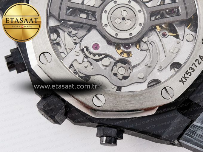 Royal Oak Chrono 26240 Black Ceramic APSF 1:1 Best Edition on Ceramic Bracelet SA4401 Super Clone - Görsel 21