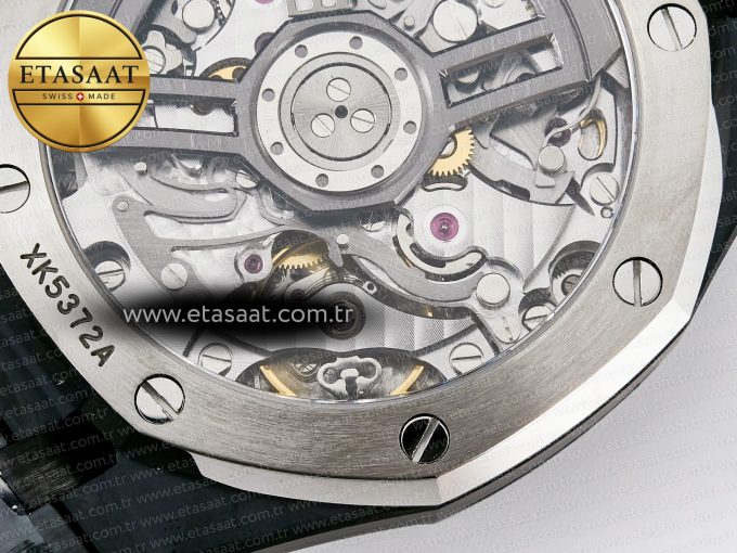 Royal Oak Chrono 26240 Black Ceramic APSF 1:1 Best Edition on Ceramic Bracelet SA4401 Super Clone - Görsel 22