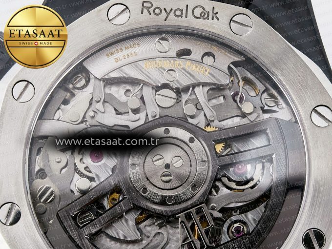 Royal Oak Chrono 26240 Black Ceramic APSF 1:1 Best Edition on Ceramic Bracelet SA4401 Super Clone - Görsel 23