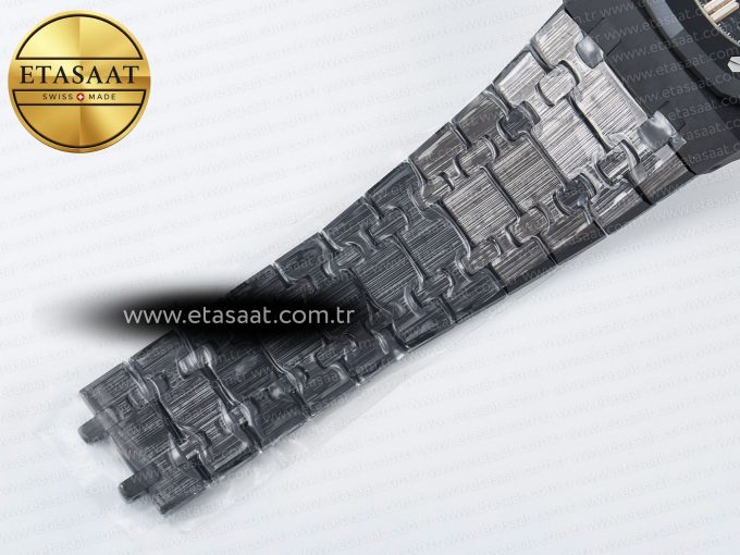 Royal Oak Chrono 26240 Black Ceramic APSF 1:1 Best Edition on Ceramic Bracelet SA4401 Super Clone - Görsel 24