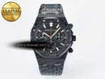 Royal Oak Chrono 26240 Black Ceramic APSF 1:1 Best Edition on Ceramic Bracelet SA4401 Super Clone - Görsel 3