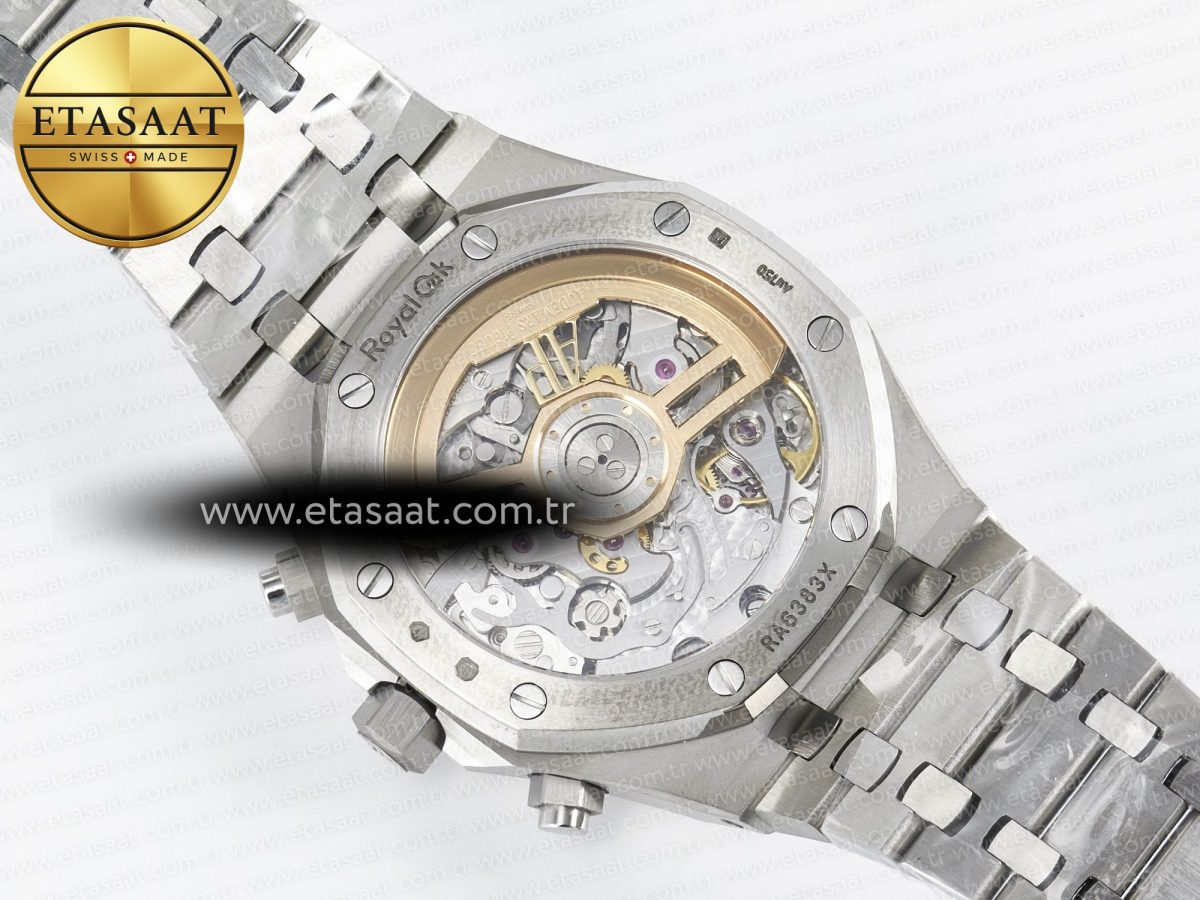 Royal Oak Chrono 26240 Frosted SS APSF 1:1 Best Edition Gray Dial on Bracelet SA4401 Super Clone - Görsel 18