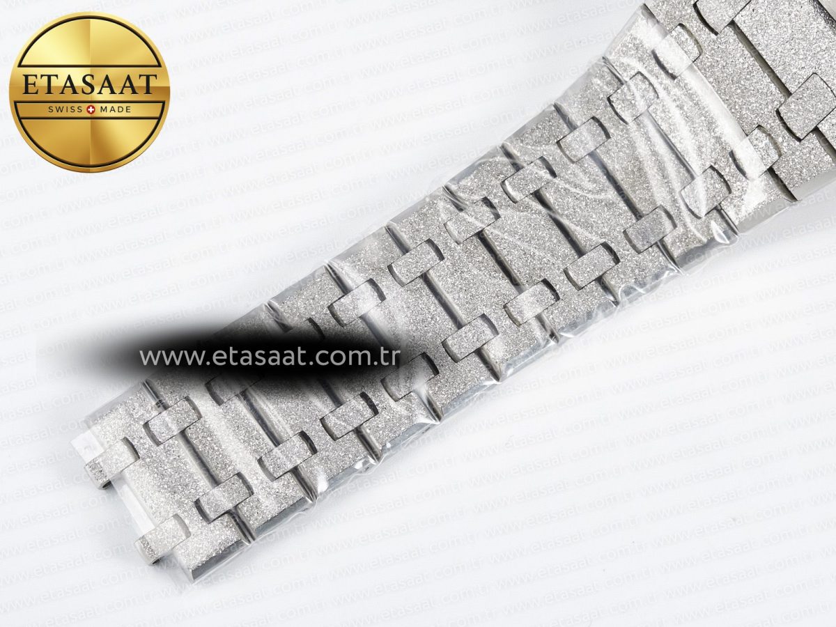 Royal Oak Chrono 26240 Frosted SS APSF 1:1 Best Edition Gray Dial on Bracelet SA4401 Super Clone - Görsel 23