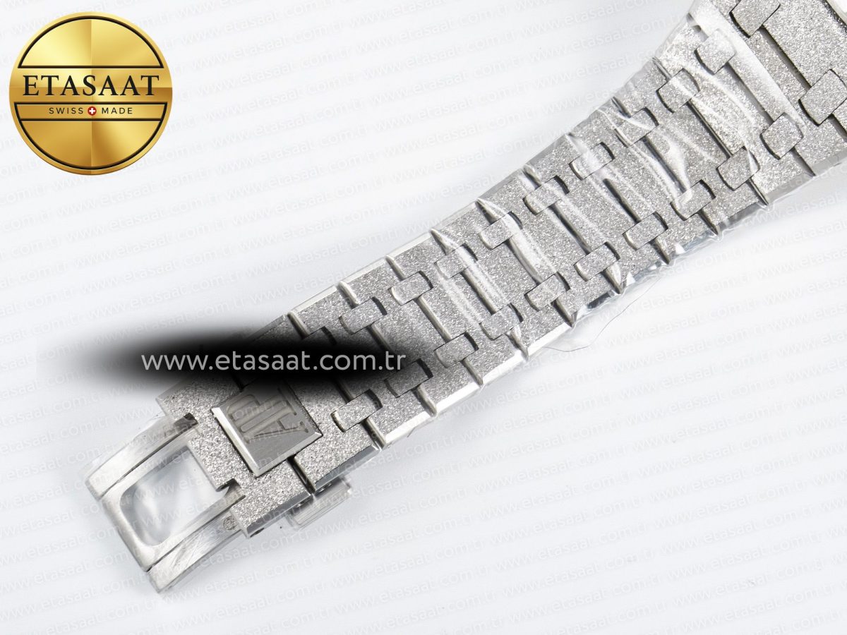 Royal Oak Chrono 26240 Frosted SS APSF 1:1 Best Edition Gray Dial on Bracelet SA4401 Super Clone - Görsel 24