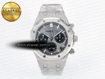 Royal Oak Chrono 26240 Frosted SS APSF 1:1 Best Edition Gray Dial on Bracelet SA4401 Super Clone - Görsel 3