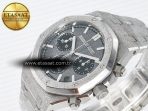 Royal Oak Chrono 26240 Frosted SS APSF 1:1 Best Edition Gray Dial on Bracelet SA4401 Super Clone - Görsel 6