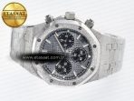 Royal Oak Chrono 26240 Frosted SS APSF 1:1 Best Edition Gray Dial on Bracelet SA4401 Super Clone - Görsel 9