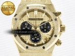 Royal Oak Chrono 26240 Frosted YG APSF 1:1 Best Edition YG Dial on Bracelet SA4401 Super Clone - Görsel 4