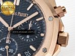 Royal Oak Chrono 26240 RG APSF 1:1 Best Edition Blue Dial on RG Bracelet SA4401 Super Clone - Görsel 12