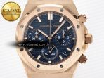 Royal Oak Chrono 26240 RG APSF 1:1 Best Edition Blue Dial on RG Bracelet SA4401 Super Clone - Görsel 4