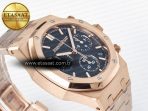 Royal Oak Chrono 26240 RG APSF 1:1 Best Edition Blue Dial on RG Bracelet SA4401 Super Clone - Görsel 7