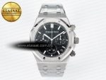 Royal Oak Chrono 26240 SS APSF 1:1 Best Edition Black Dial on SS Bracelet SA4401 Super Clone - Görsel 3