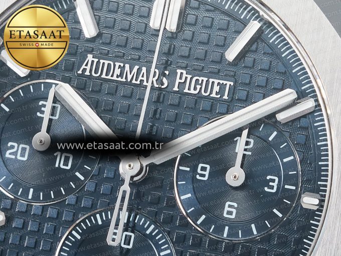 Royal Oak Chrono 26240 SS APSF 1:1 Best Edition Blue Dial on SS Bracelet SA4401 Super Clone - Görsel 10