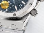 Royal Oak Chrono 26240 SS APSF 1:1 Best Edition Blue Dial on SS Bracelet SA4401 Super Clone - Görsel 14