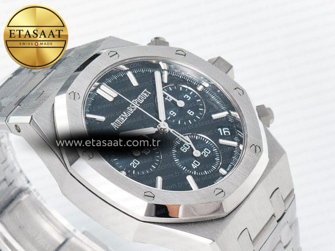 Royal Oak Chrono 26240 SS APSF 1:1 Best Edition Blue Dial on SS Bracelet SA4401 Super Clone - Görsel 7