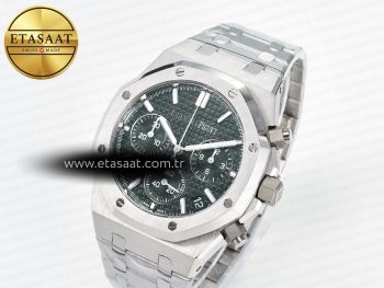 Royal Oak Chrono 26240 SS APSF 1:1 Best Edition Green Dial on SS Bracelet SA4401 Super Clone