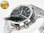 Royal Oak Chrono 26240 SS APSF 1:1 Best Edition Green Dial on SS Bracelet SA4401 Super Clone - Görsel 6