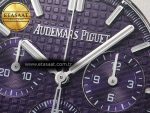 Royal Oak Chrono 26240 SS APSF 1:1 Best Edition Purple Dial on SS Bracelet SA4401 Super Clone - Görsel 10