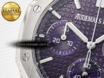 Royal Oak Chrono 26240 SS APSF 1:1 Best Edition Purple Dial on SS Bracelet SA4401 Super Clone - Görsel 13