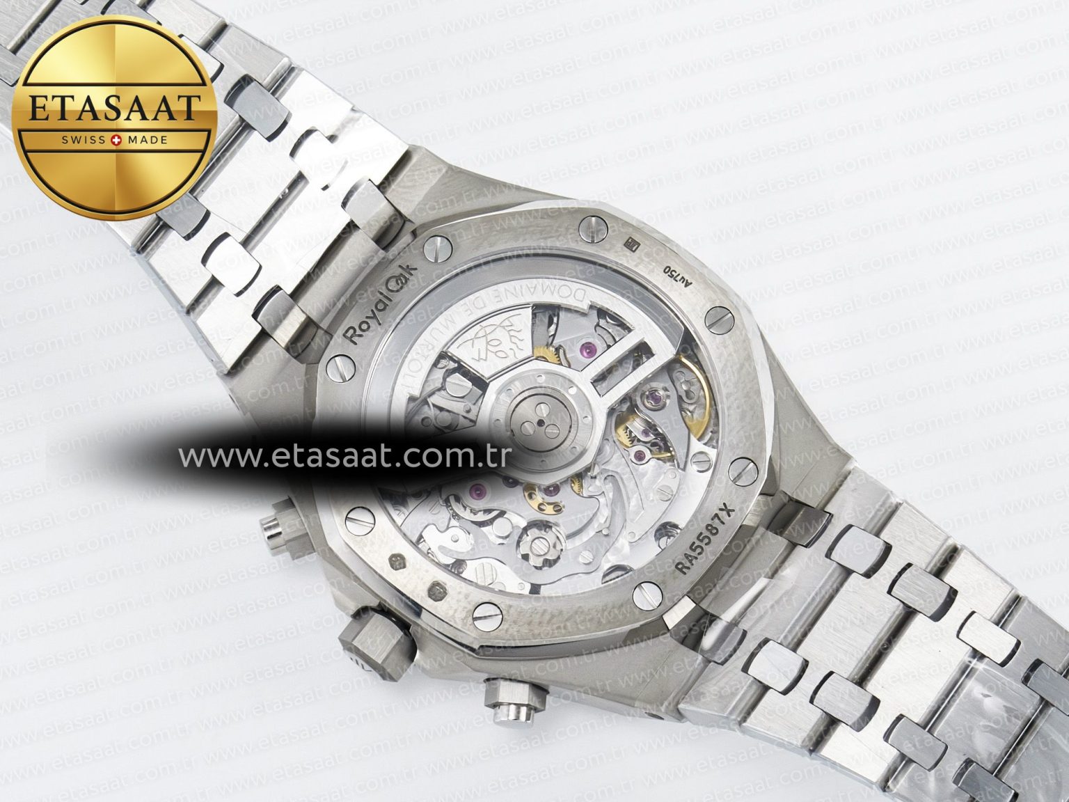 Royal Oak Chrono 26240 SS APSF 1:1 Best Edition Purple Dial on SS Bracelet SA4401 Super Clone - Görsel 18