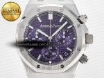 Royal Oak Chrono 26240 SS APSF 1:1 Best Edition Purple Dial on SS Bracelet SA4401 Super Clone - Görsel 4
