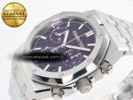 Royal Oak Chrono 26240 SS APSF 1:1 Best Edition Purple Dial on SS Bracelet SA4401 Super Clone - Görsel 6