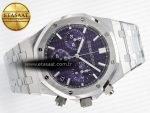 Royal Oak Chrono 26240 SS APSF 1:1 Best Edition Purple Dial on SS Bracelet SA4401 Super Clone - Görsel 8
