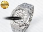 Royal Oak Chrono 26240 SS APSF 1:1 Best Edition Silver Dial on SS Bracelet SA4401 Super Clone