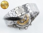 Royal Oak Chrono 26240 SS APSF 1:1 Best Edition Silver Dial on SS Bracelet SA4401 Super Clone - Görsel 17