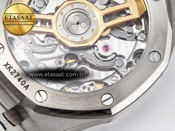 Royal Oak Chrono 26240 SS APSF 1:1 Best Edition Silver Dial on SS Bracelet SA4401 Super Clone - Görsel 22