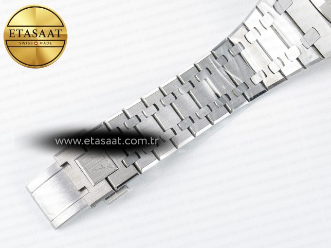 Royal Oak Chrono 26240 SS APSF 1:1 Best Edition Silver Dial on SS Bracelet SA4401 Super Clone - Görsel 25
