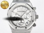 Royal Oak Chrono 26240 SS APSF 1:1 Best Edition Silver Dial on SS Bracelet SA4401 Super Clone - Görsel 4