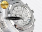 Royal Oak Chrono 26240 SS APSF 1:1 Best Edition Silver Dial on SS Bracelet SA4401 Super Clone - Görsel 5