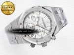 Royal Oak Chrono 26240 SS APSF 1:1 Best Edition Silver Dial on SS Bracelet SA4401 Super Clone - Görsel 8