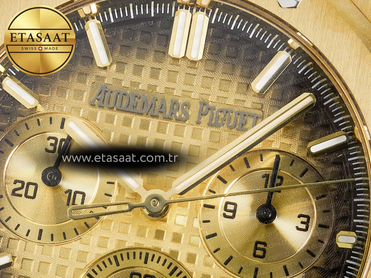Royal Oak Chrono 26240 YG APSF 1:1 Best Edition YG Dial on YG Bracelet SA4401 - Görsel 10