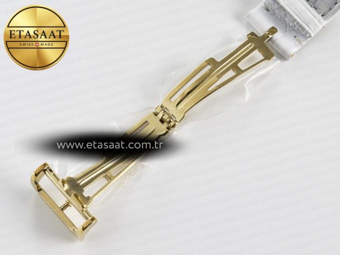 Royal Oak Ladies 33mm YG DRF Best Edition MOP Dial Diamonds Bezel on White Rubber Strap ETA Quartz - Görsel 18