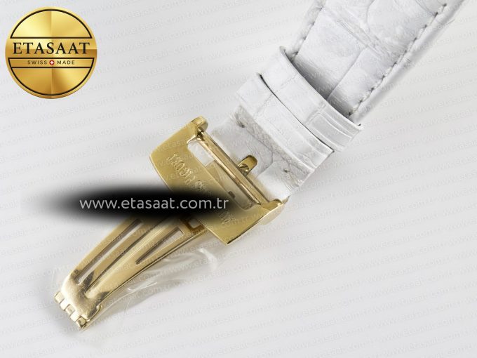 Royal Oak Ladies 33mm YG DRF Best Edition MOP Dial Diamonds Bezel on White Rubber Strap ETA Quartz - Görsel 19