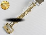 Royal Oak Ladies 33mm YG DRF Best Edition MOP Dial Diamonds Bezel on White Rubber Strap ETA Quartz - Görsel 20