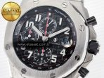 Royal Oak Offshore 42mm Black Themes SS TKF Best Edition Black Dial on SS Bracelet A7750 - Görsel 10